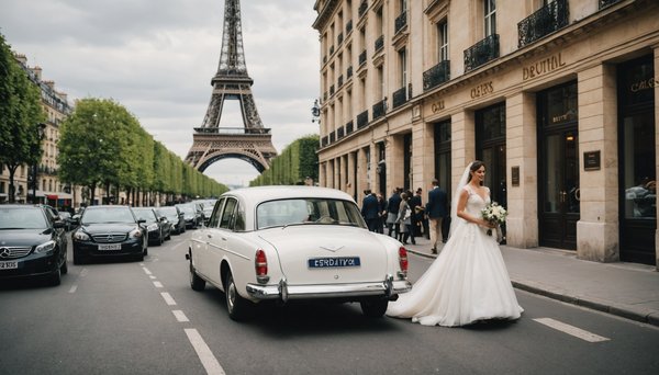 Location voiture mariage à paris : des options de rêve !